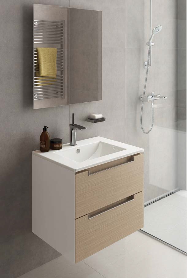 5821dbc942ddf96d6d2f28e5149b3058.jpeg Раковина Sanita Luxe Quadro 60, белая (QDR60SLWB01)