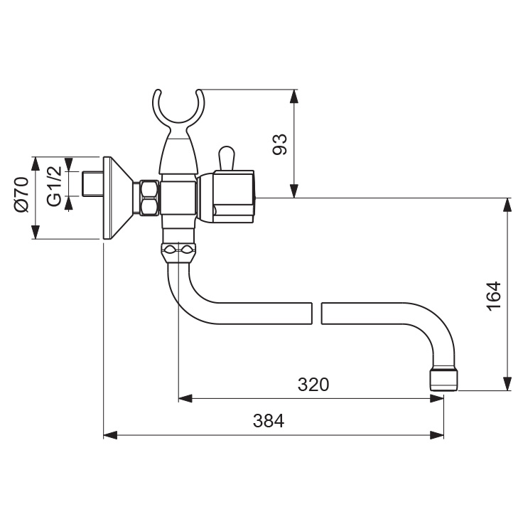 0gbdhio0jwabjycufgtp0dz9290ya2hf.jpeg Смеситель для ванны Vidima, Vidima Eco, настенный, с душевой лейкой, однорычажный, хром