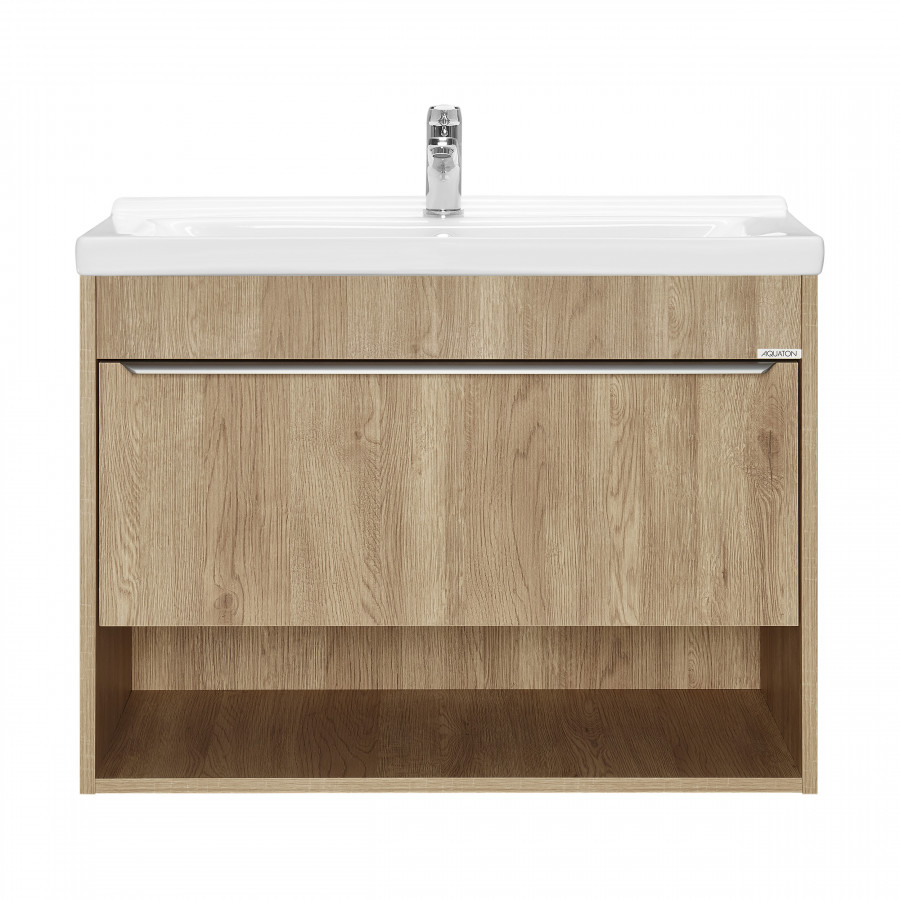 0keykws6at1928m3o1in0z2b55634qla.jpg Тумба под раковину AQUATON Хоуп 80, подвесная, 1 ящик, орех