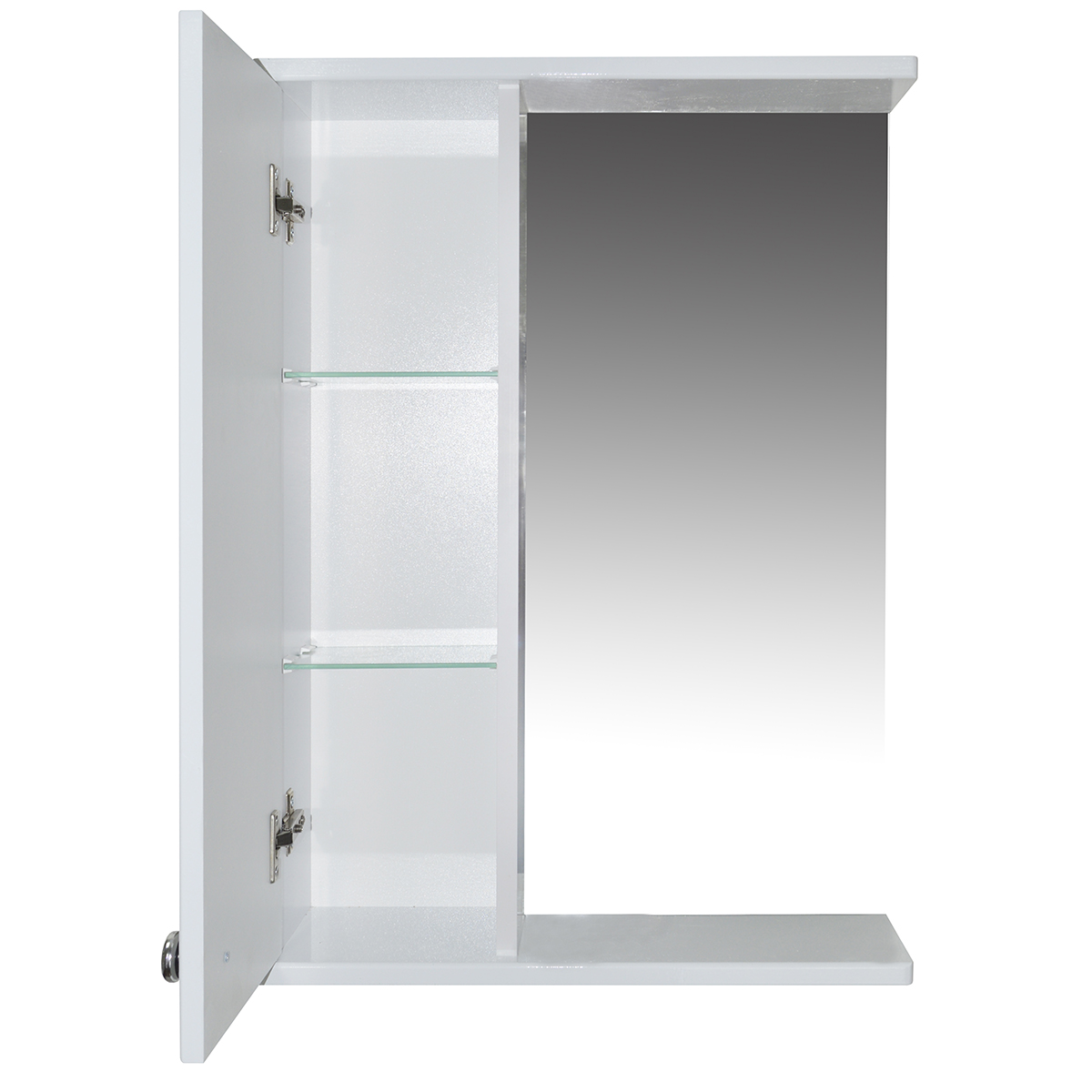 112b2a3dc703360bc9bae2fb20998314.jpg Зеркало-шкаф Loranto Моника 50 500х695х135 без светильника, левостороннее