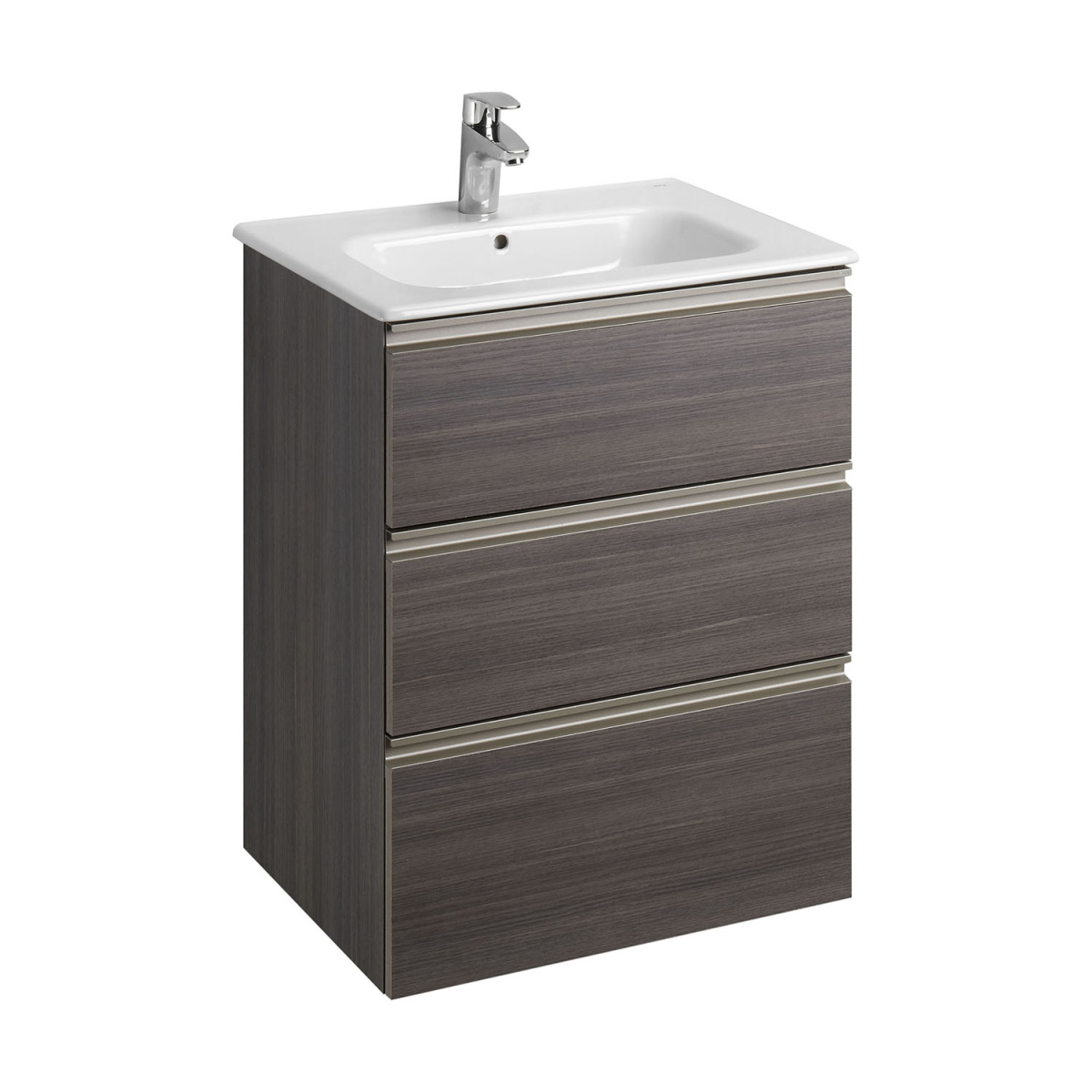 1bebvt02vxbr2wpks82kwrdutu7au1b3.jpg Тумба под раковину Roca THE GAP 600 мм, подвесная, 3 ящика, городской дуб