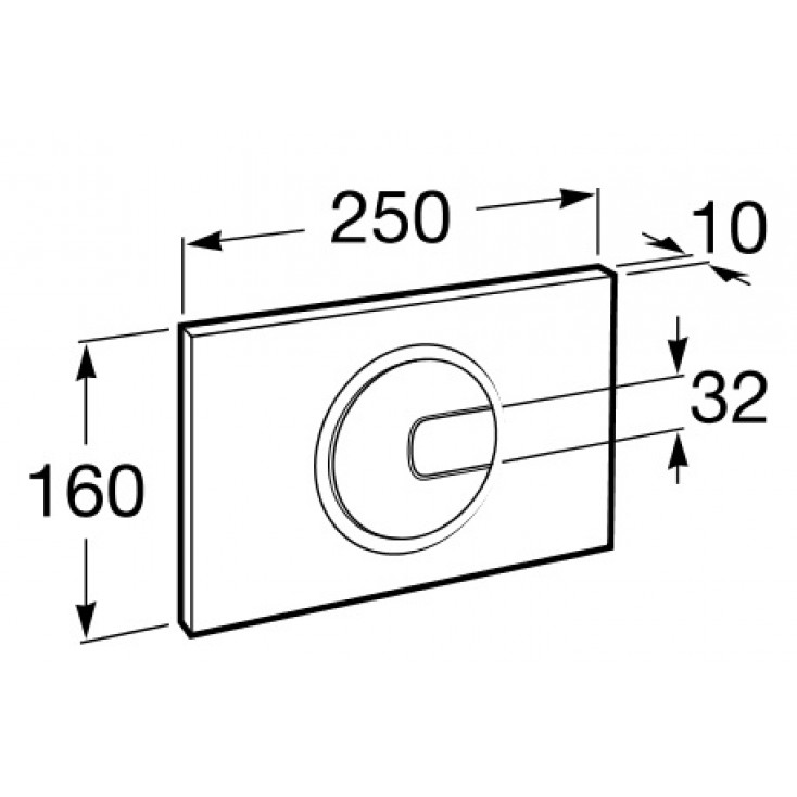 1ce9fea1564a8182a06a3ff69bc0c561_9afbf272.jpeg Кнопка смыва Roca DUPLO IN-WALL двойная, PL4 хром глянец