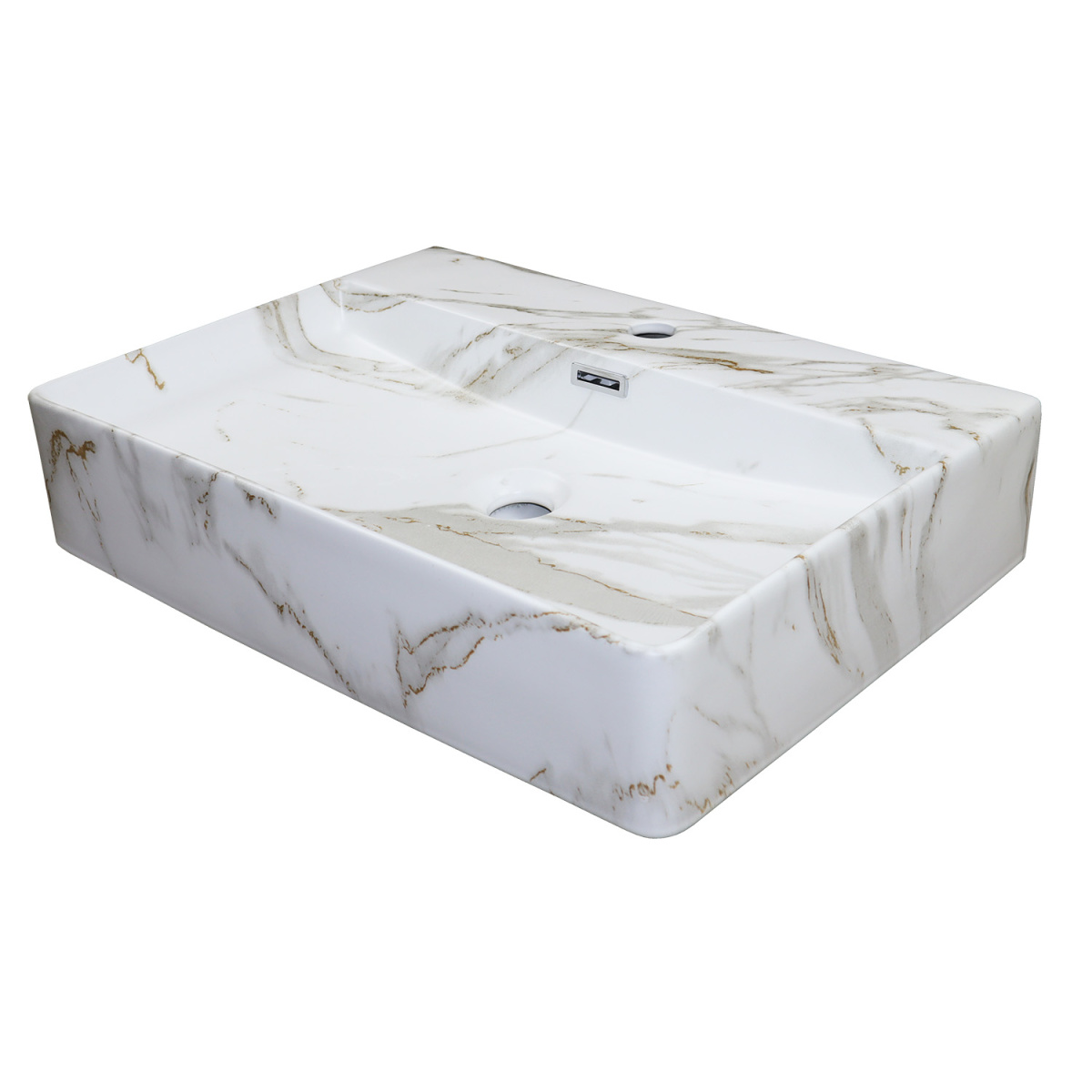 1te21kp9sjtjess5ltglxwfzf1ki9bx0.jpg Раковина накладная Azario 600х420х120 прямоугольная, светлый мрамор