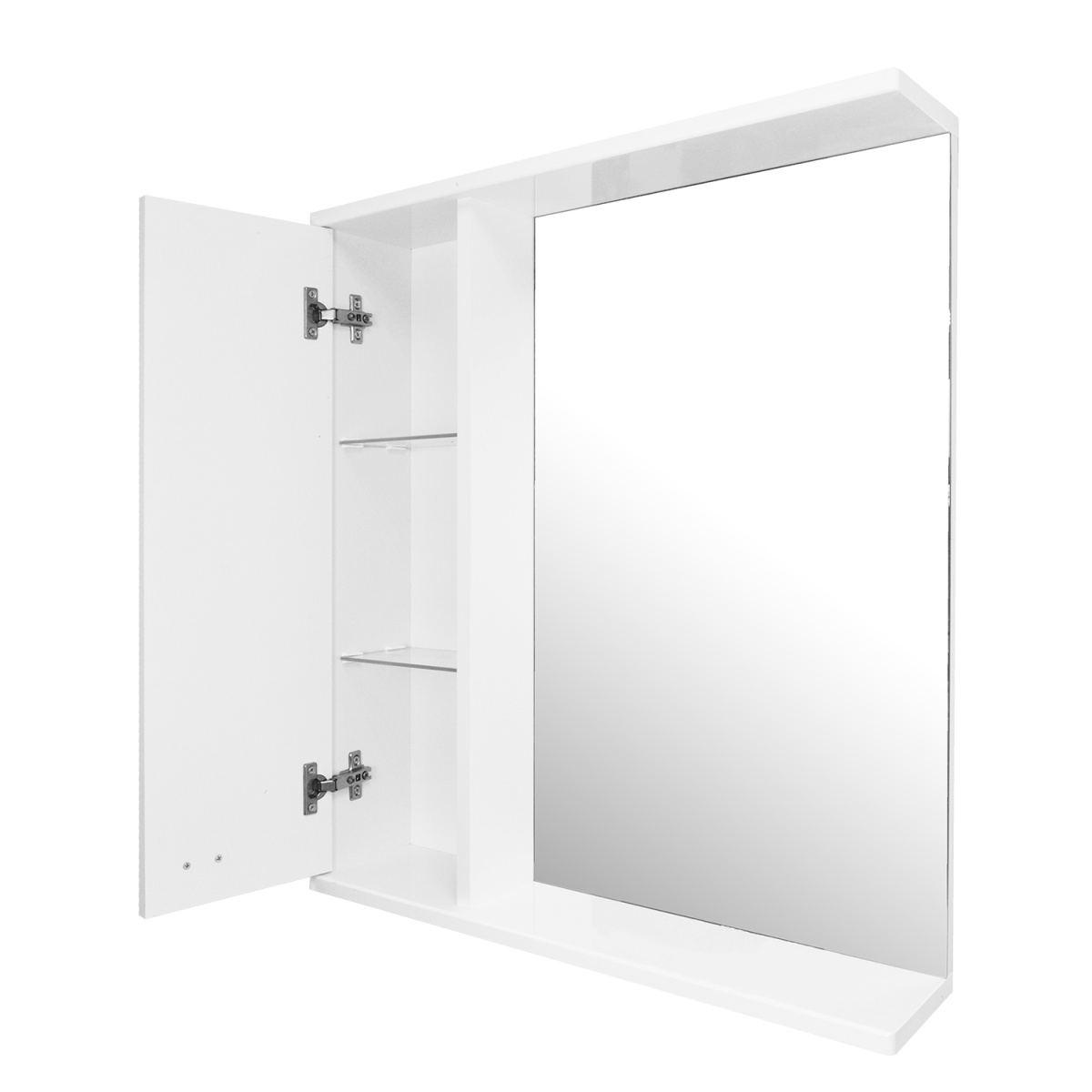 20ff5cf2cf67734129f5f0b0272f740a.jpg Зеркало-шкаф Loranto София 60 левый 600х700х155 без светильника, белый