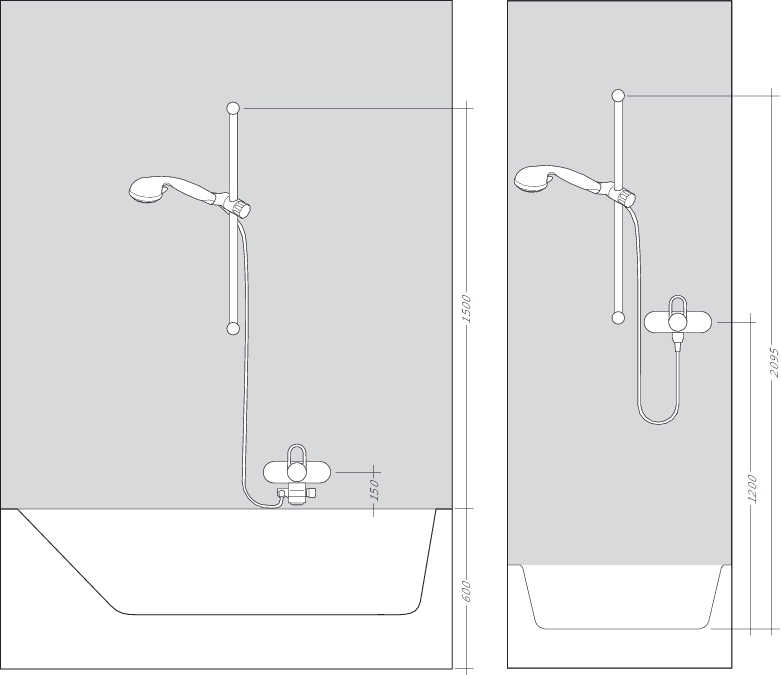 261f39f7d297486132bde864fad0789e.jpeg Душевой набор Hansgrohe Croma 100 1jet/Unica'C 0,90 м, ½’