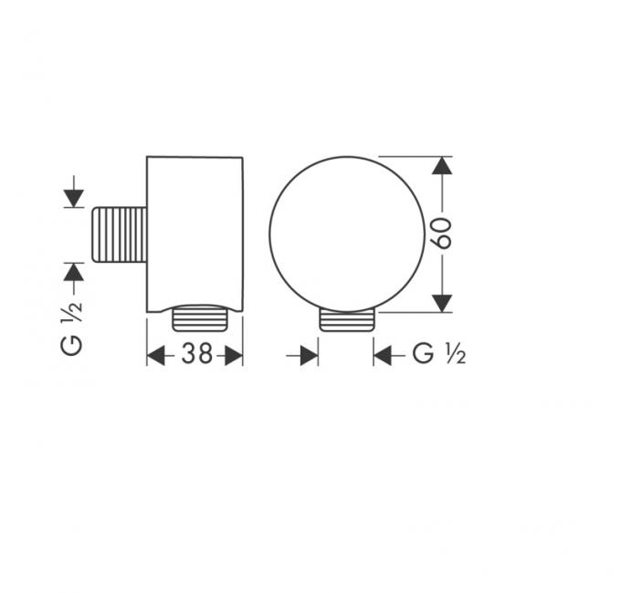 2b770e6984300180328ef9f39b5603cf.jpeg Шланговое подсоединение Axor Starck Fixfit, ½’ хром