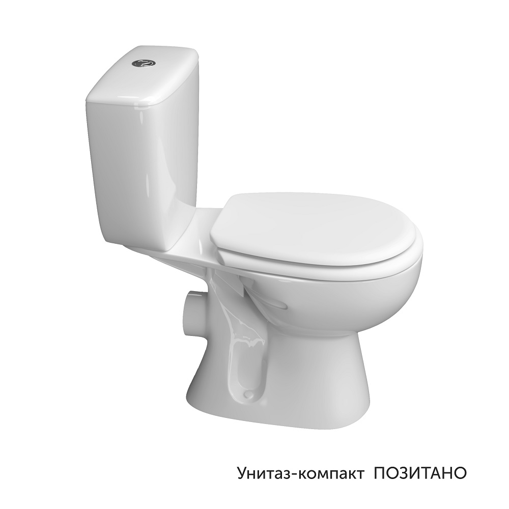 368bf01443fceb51fef8e1763eb33cf2.jpeg Унитаз-компакт КЕРАМИН Позитано Алкапласт с жестким сиденьем, белый