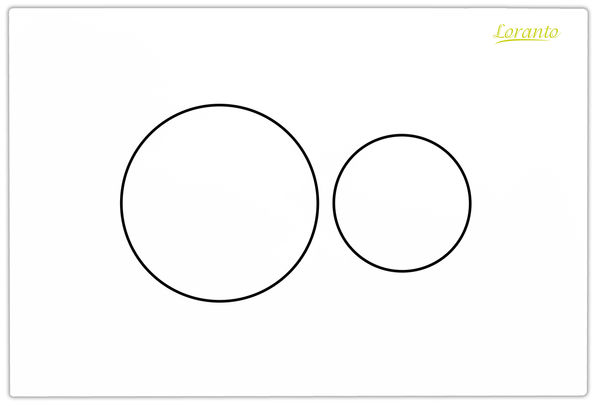 4247e4b41d1819bc780d71da7c89ca27.jpg Кнопка смыва Loranto механическая, двойная, белый глянец