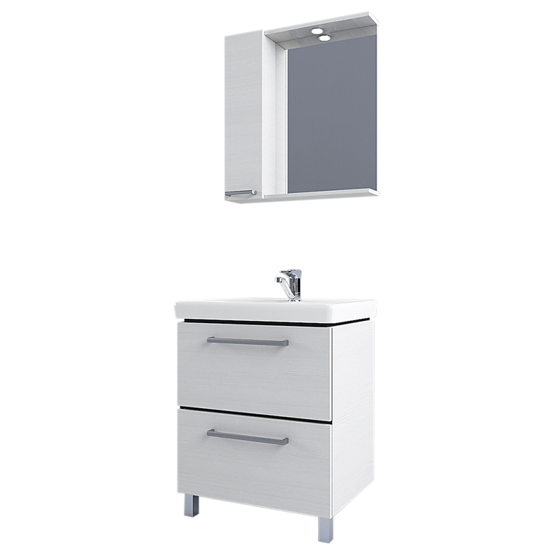 50c13d0e4bb92340e04f862bdc115613_1439a50a.jpeg Тумба под раковину AQUATON РОНДА 60 напольный, дуб светлый