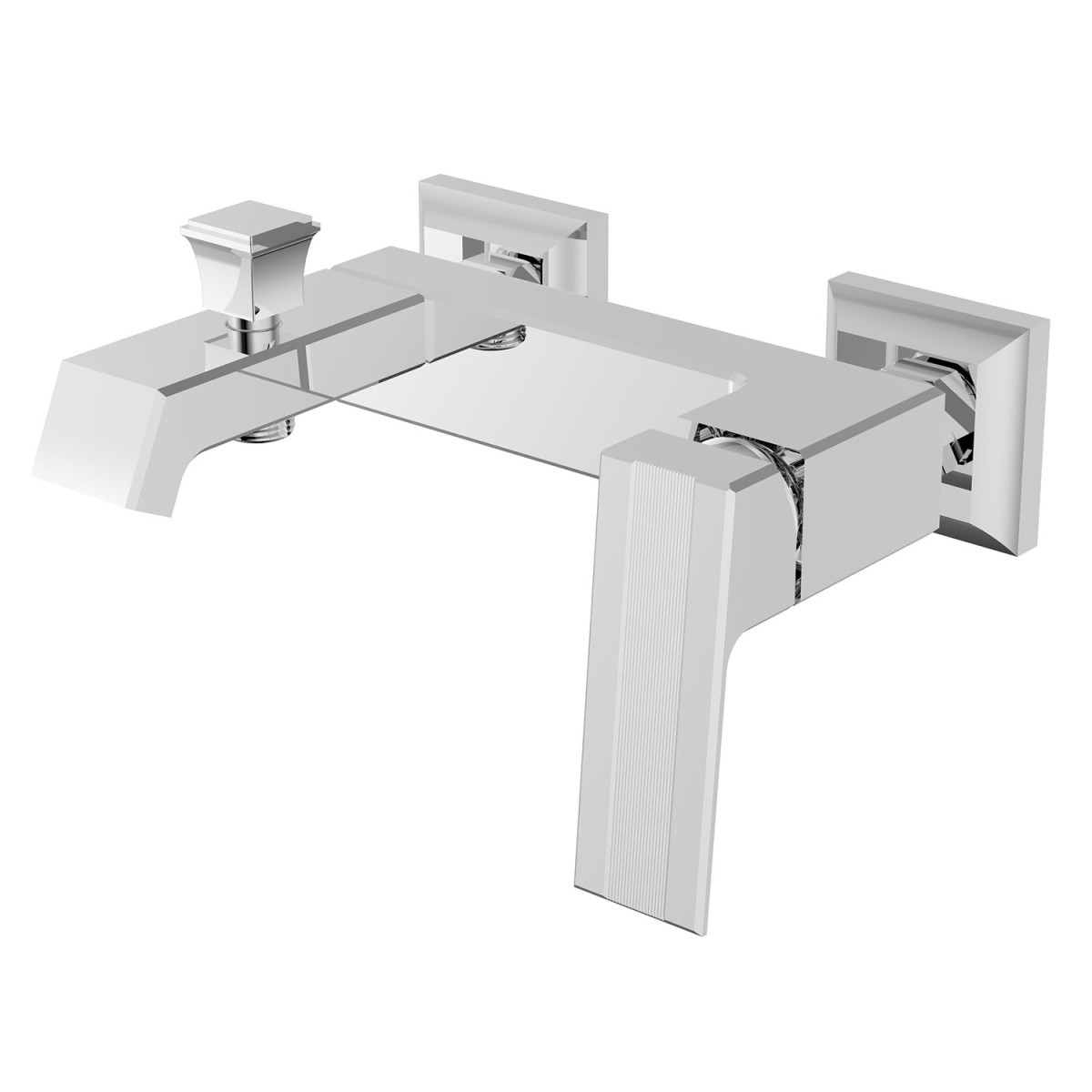 5255489fc567eef96f5b986711c739b0.jpg Смеситель для ванны и душа Azario EXQUISITE с ручным душем, керамический картридж, хром