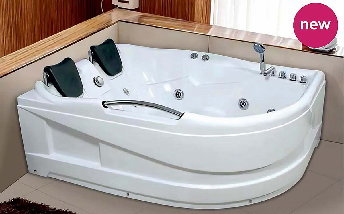 5vfb9xip45u83w6ushrqahmwjr8ypvwy.jpg Ванна акриловая Loranto 1200х1700х650 с гидромассажем, левосторонняя, для двух персон
