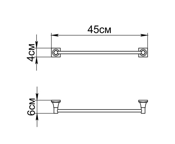 644b384c6da93da2127ae8f13cd0c76b.jpeg Полотенцедержатель Fixsen Ocean трубчатый, хром