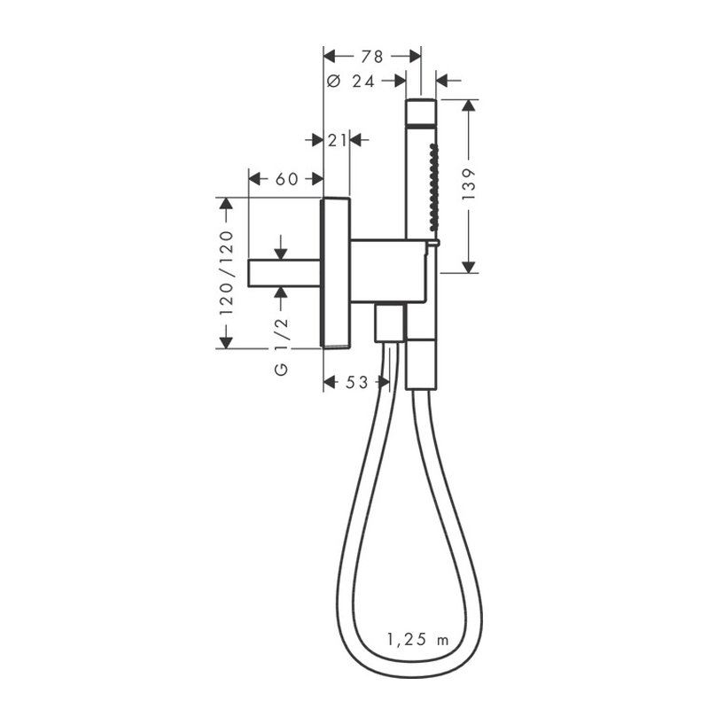 6cj4askrapr5f01vronqfy3j0uvvdyem.jpeg Душевой набор Hansgrohe AXOR Starck 120/120, с ручным душем-