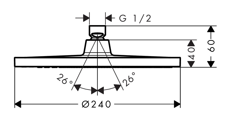 70j4kbui8wxtcvuoq2ipexjl7plt66xz.jpeg Верхний душ Hansgrohe Crometta S 240 1jet, круглый, белый/хром