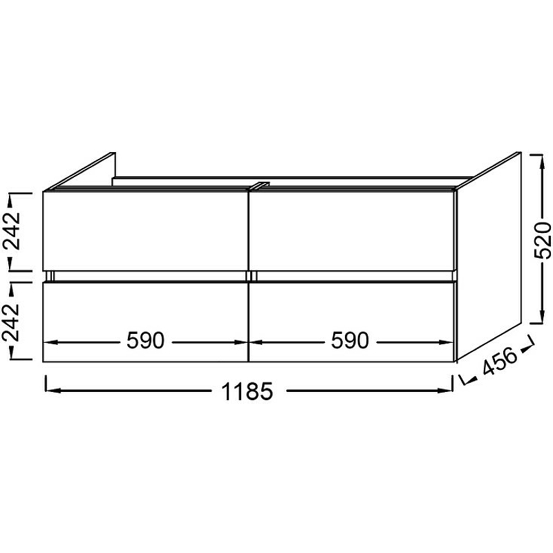 71ba0bd1107305b5e5a5d1cd9de1b097.jpg Тумба под раковину Jacob Delafon Tolbiac 120 подвесная, Дуб давос