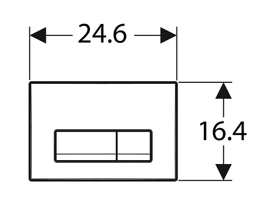 7229137aeb6a9433a1f89bd3efca1187.jpg Кнопка смыва Geberit Delta50 двойной смыв, пластик, альпийсий белый