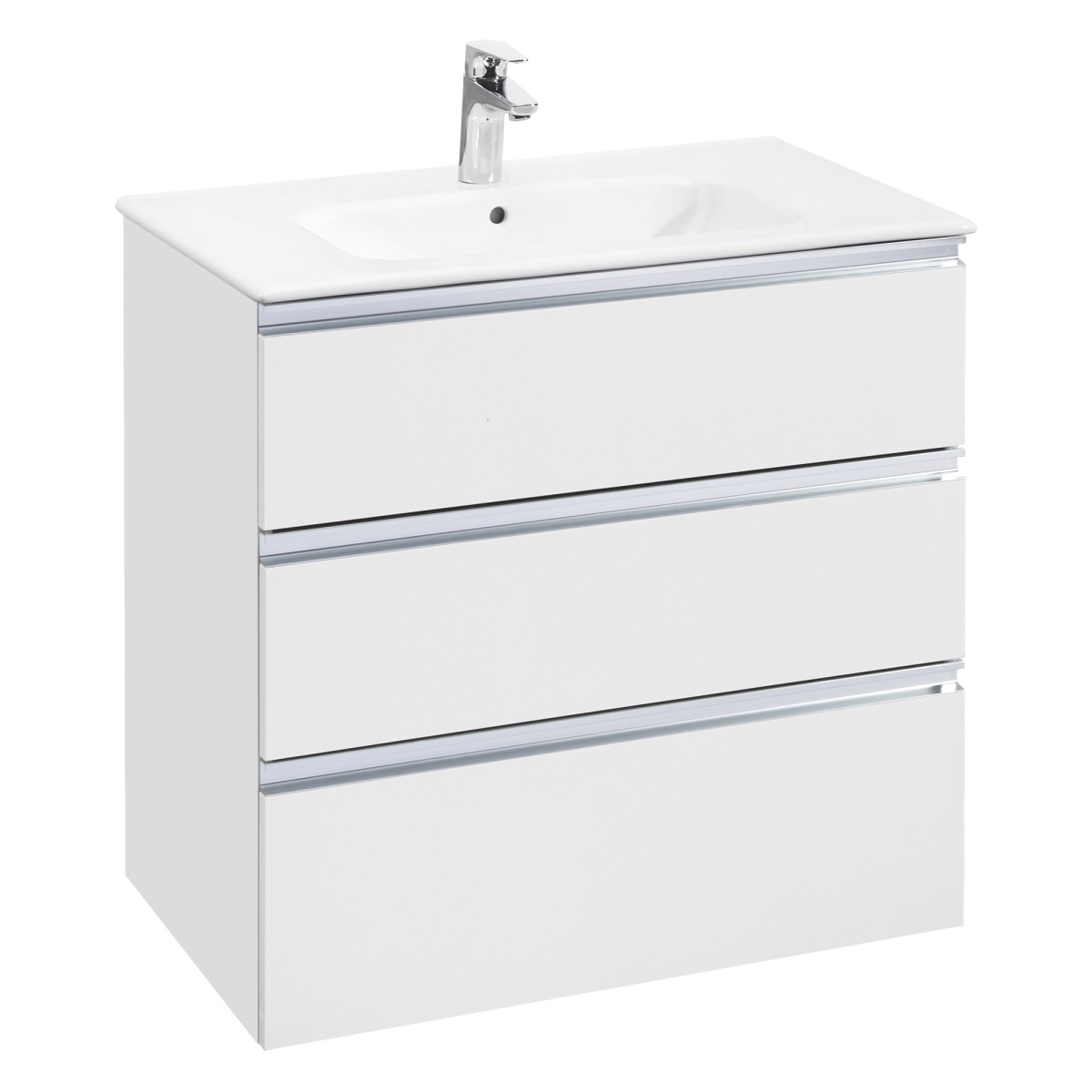 872baafc6c31d54d03043abb920e4ce2.jpeg Тумба под раковину Roca THE GAP 800 мм, подвесная, 3 ящика, белый глянец