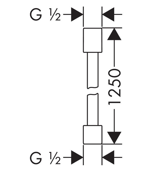 894227f282b55740ad14ff43a21d7c1b_32ced9f0.jpeg Душевой шланг Hansgrohe AXOR Starck с металлическим эффектом, 1,25 м