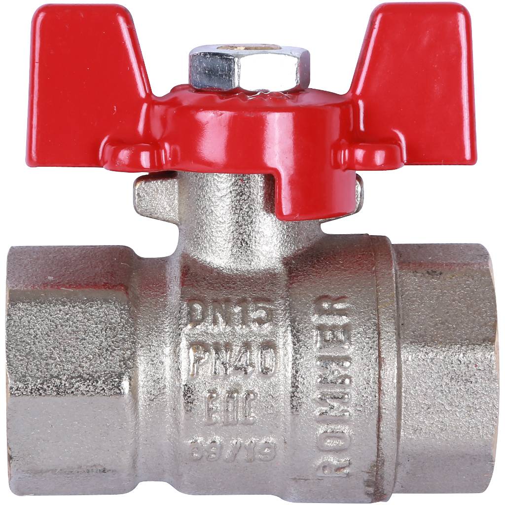 RG008UB5B8F1VN_03.jpg ROMMER Шаровой кран 1/2 ВН/ВН, ручка бабочка