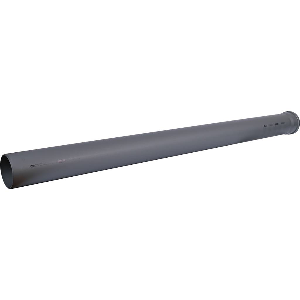 RQLAGL1QRLP1GH_01.jpg Труба канализационная Sinikon Стандарт DN110 x 2,7 PN1L1,5м, PP-H, серая