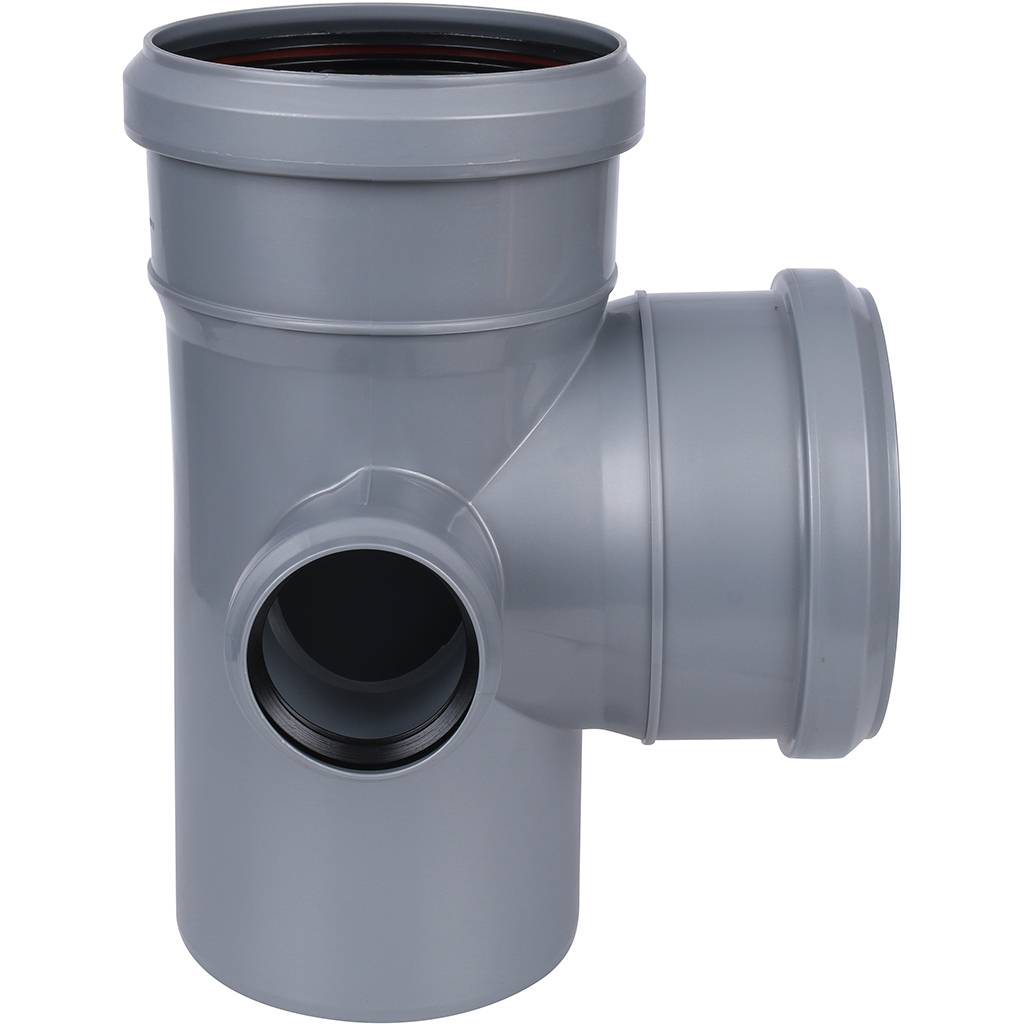 RQLAGL1R0J6V9C_02.jpg Крестовина 87° 110-110-110-50, Sinikon Стандарт, раструб-труба, серый, двухплоскостная