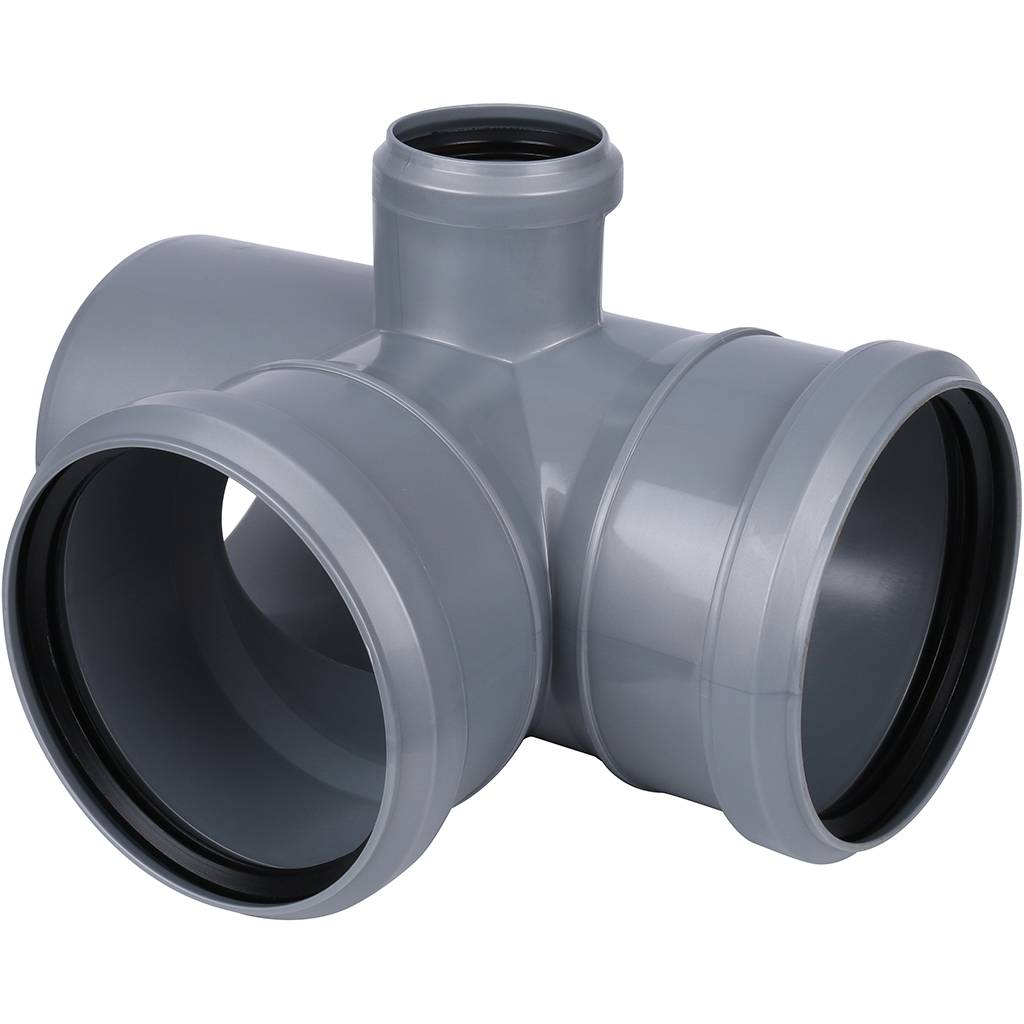 RQLAGL1R0J6V9C_03.jpg Крестовина 87° 110-110-110-50, Sinikon Стандарт, раструб-труба, серый, двухплоскостная