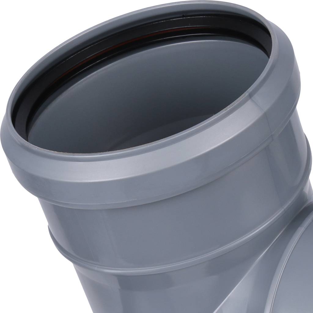 RQLAGL1R0J6V9C_06.jpg Крестовина 87° 110-110-110-50, Sinikon Стандарт, раструб-труба, серый, двухплоскостная