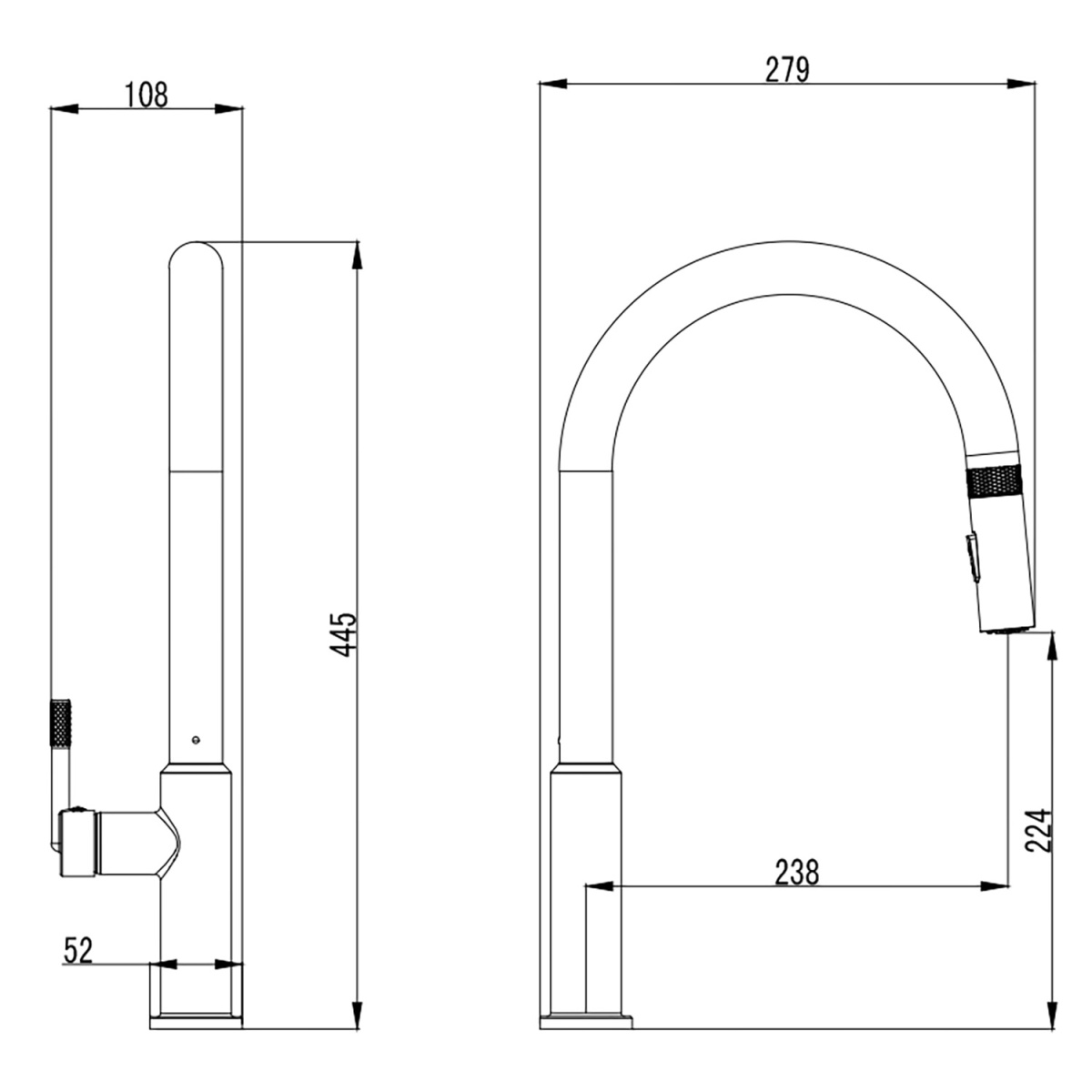 a28fbc9d4ede9f7ee790dae78ca7f452.jpg Смеситель для кухонной мойки Azario Diamond выдвижной излив, керамический картридж, алмазная текстур