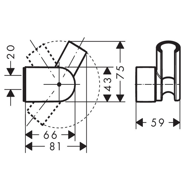 a9c097797667937d46e204c420eed6d5.jpeg Держатель ручного душа Hansgrohe Porter Vario хром