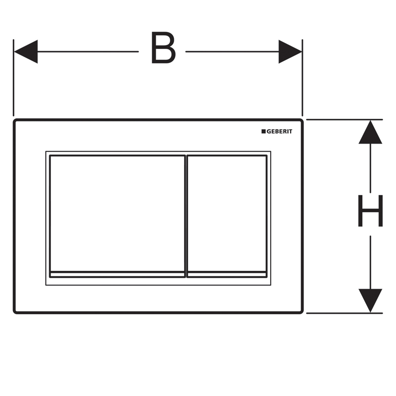 aa3998bd58173335d64b1c73327459d0.jpeg Кнопка смыва Geberit Omega 30, двойной смыв, матовый хром