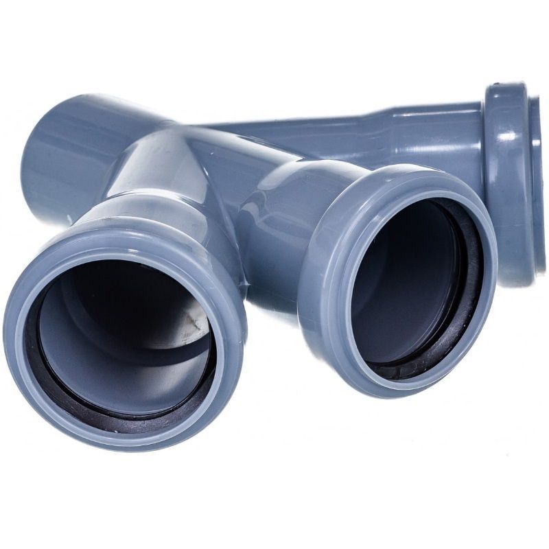 aad48753_d3b2_11ed_8daf_dae6d0a6f50a_d9793ee2_e366_11ed_8daf_dae6d0a6f50a.jpg Крестовина 45° 50-50-50-50, RTP, раструб-труба, серый, одноплоскостная