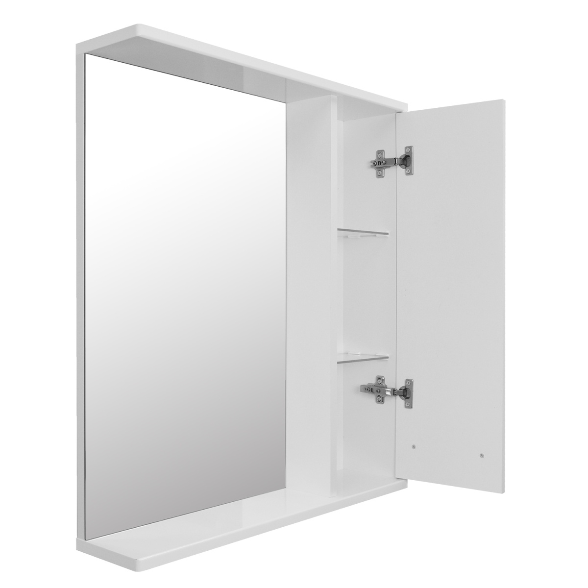 b032c0b1734f70bbaf4216516e89cb4e.jpg Зеркало-шкаф Loranto Дина 60, 600х700х140 правосторонний, белый