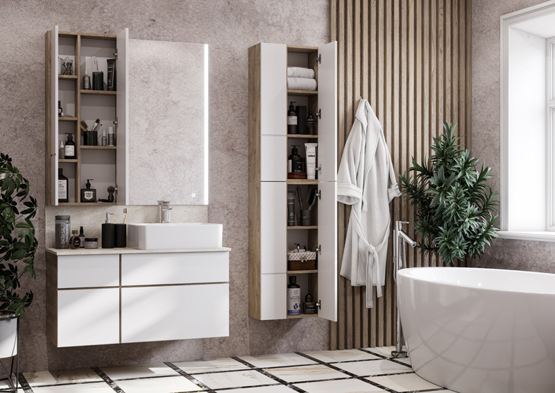 b96b946a955573484adb1900b5454c08_9eb7fe77.jpeg Модуль для зеркала AQUATON Мишель 43 дуб эндгрейн, белый