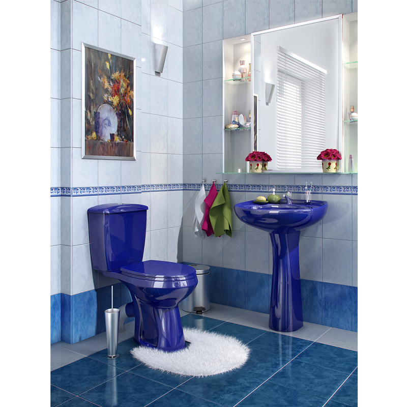 ba444bef9f3622ad80b6cd079d07bb92.jpeg Унитаз-компакт Элисса Стандарт, с сиденьем, синий