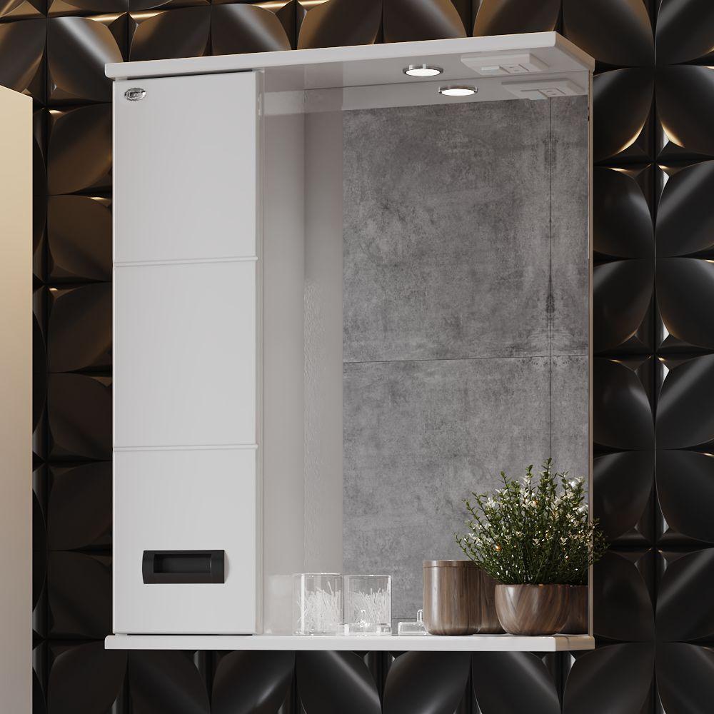 d0e5d697c7e7b77193f4d4b231a5f535.jpeg Зеркало-шкаф Onika Балтика Black 58.01 LED-светильник, левосторонний, белый