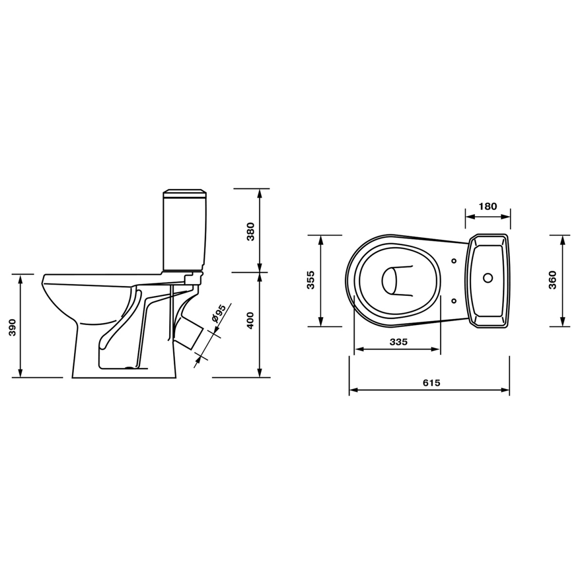 dz0ep109ip23pii6wwbx7gmgk0gz6io1.jpg Унитаз-компакт Оскольская керамика Элисса Оптима У Стандарт моно, сиденье полипропилен, черный