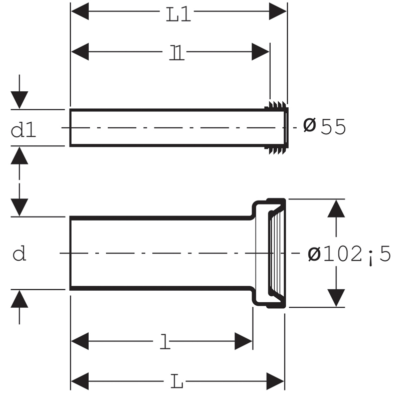 e16505364da5f90748400f7ae7d471bb.jpeg Комплект для подключения подвесного унитаза Geberit, длина 26,5 см, d=90 мм, матовый хром,