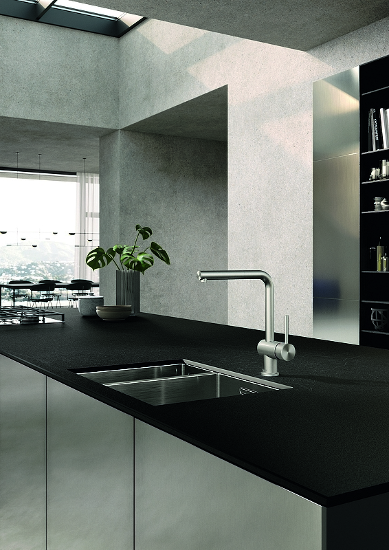 f2c3f9ca8fd6b621624273bd18994afc.jpeg Смеситель для кухонной мойки KLUDI L STEEL выдвижной поворотный излив, сталь