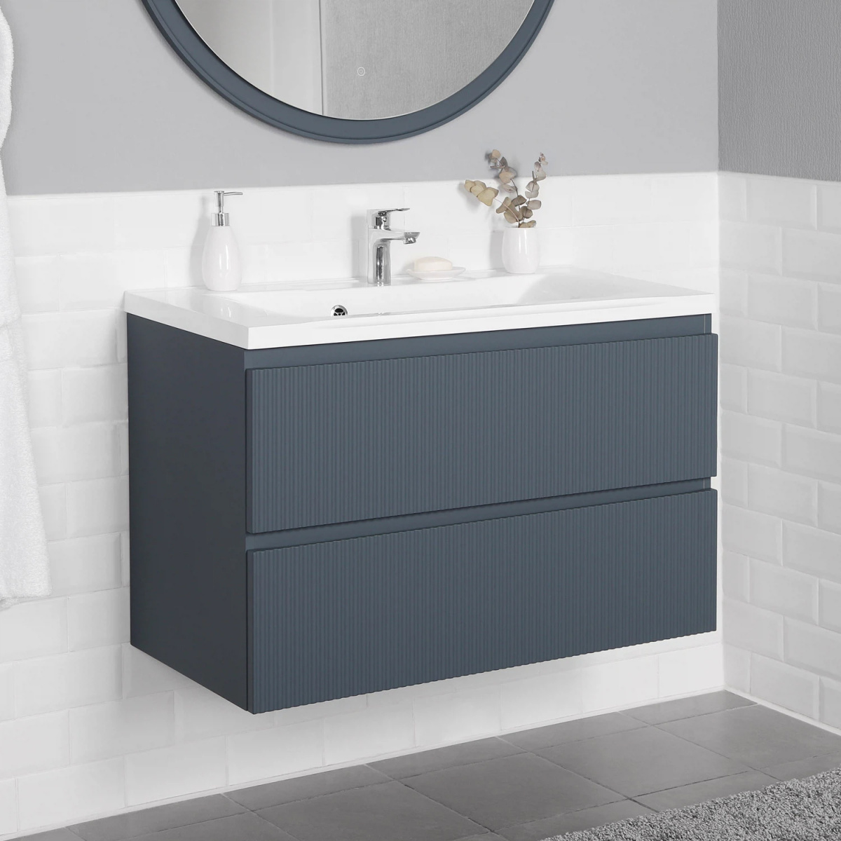 h165bh22qkycqfti8fozio2vxfaussz4.jpg Комплект тумба Итана Kate 100 987х438х640 подвесная, с раковиной Milena 100, антрацит