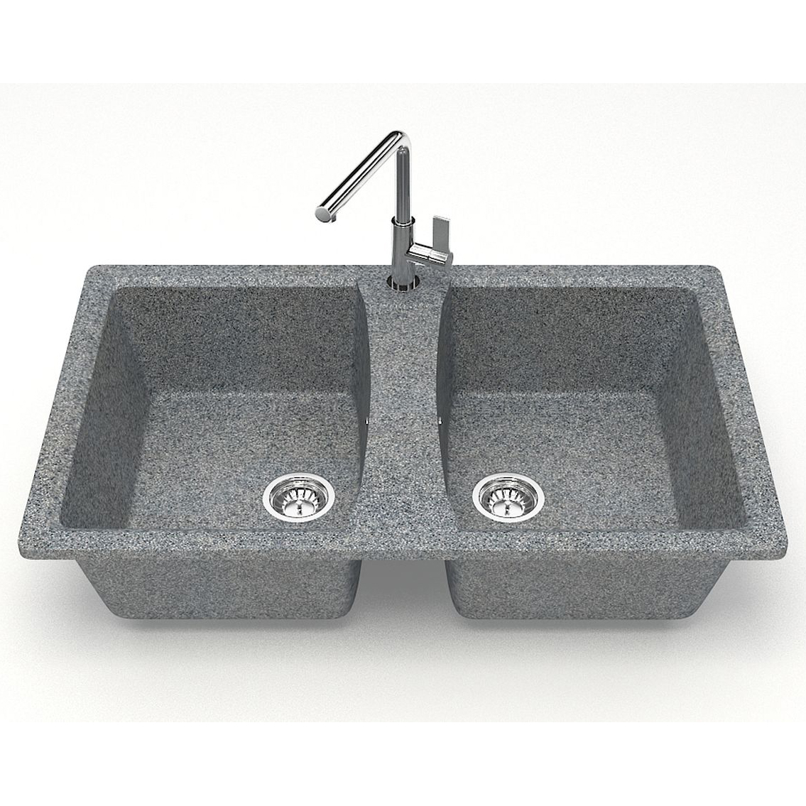lo1y3itoqqdxd2qpnu3q70owre77ax3o.jpg Кухонная мойка AZARIO Elmas 780х500х190 двойная, искусственный мрамор, цвет темно серый