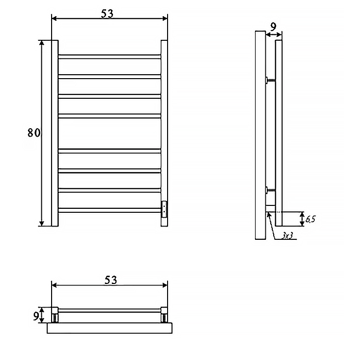 lvznbmj8naqua3j91yrn91hv6i4f2h4r.jpg Полотенцесушитель электрический ДВИН S plaza neo 80/50 К, диммер, квадрат, чёрный матовый 465675917