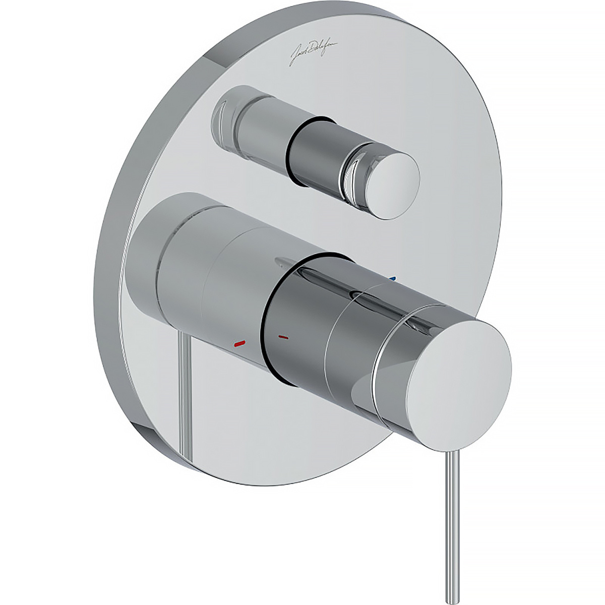 nv6rnghguu2g2hujbj89ugfsurmg1cpu.jpg Смеситель для душа Jacob Delafon Metro внешняя часть, на 2 потребителя, хром