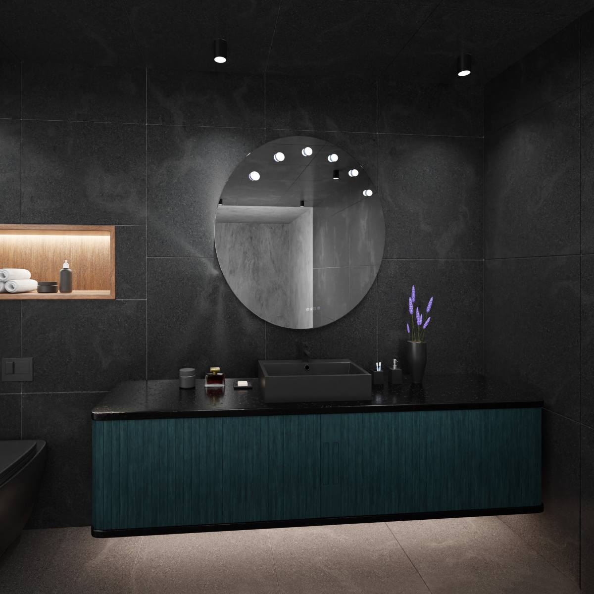 q3pc2snm033ezb4xyo1gxznm6mhl27tg.jpeg Гримерное зеркало AZARIO Nicole d1000 c подсветкой и диммером, сенсор выкл, смена цвета, 6 ламп в ко