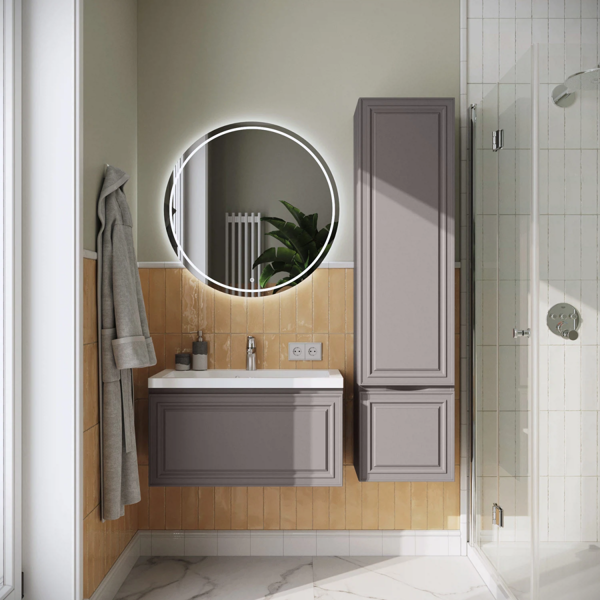 qckvk8shngaz99vwywp5mpuqk6o8t3bz.png Пенал подвесной Итана Verona 40 400х300х1600 Амаретти