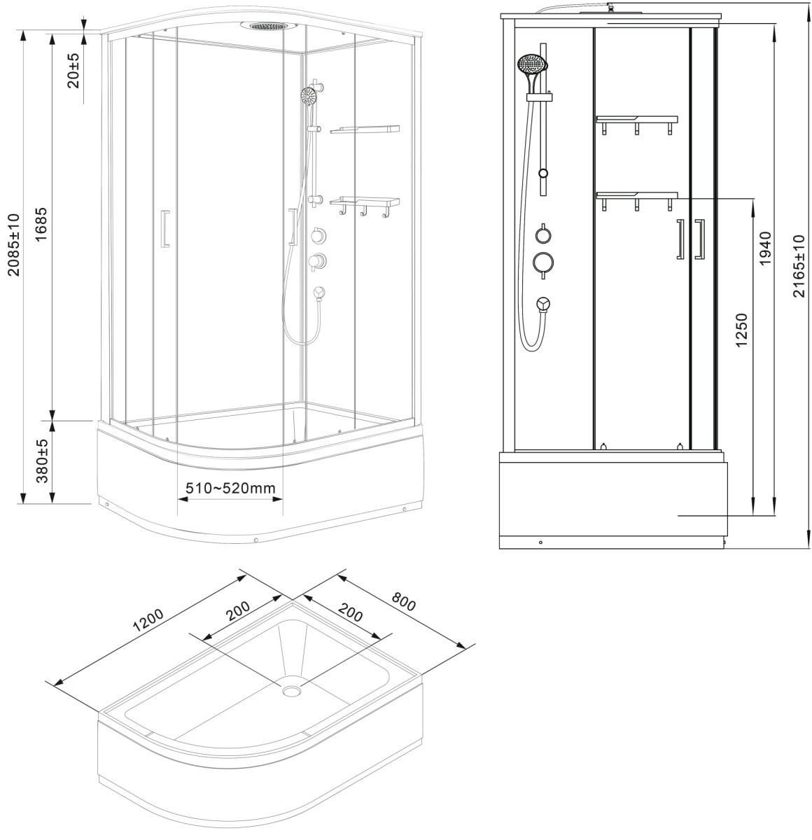 rdqsb2mn6uirrnsq02fqykovok25gmgt.jpg Душевая кабина Loranto NEO 120x80x170+38 правая, с высоким поддоном 38см, прозрачное закаленное ст