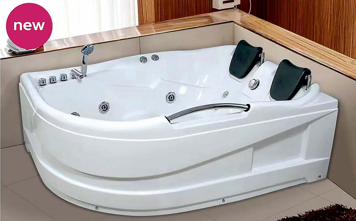 ts006c4o4izp2f52m6oa8b2u1u4pekhy.jpg Ванна акриловая Loranto 1200х1700х650 с гидромассажем, правосторонняя, для двух персон