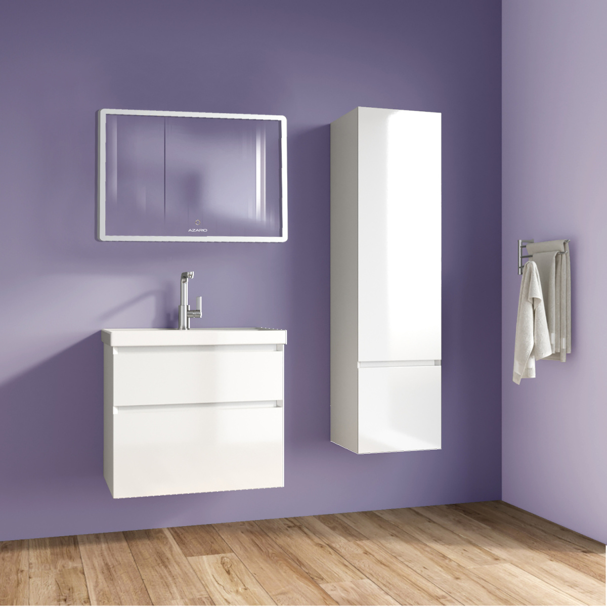 vg86an1rs244ujc6vb97pxj4eop2j7hb.jpg Комплект тумба Azario Velluto 100 1000х450х660 подвесная, с раковиной Slim 100, белый матовый