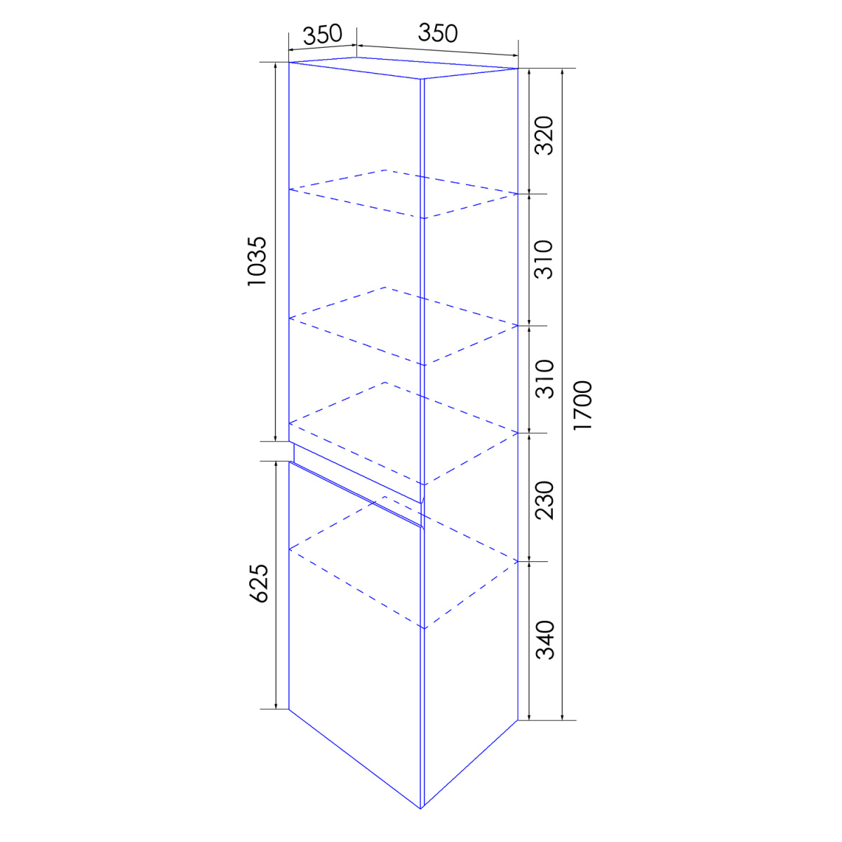 yp1kb3y354lwf9hvaxtbf06dv18954fn.jpg Пенал подвесной Loranto Глория 35 350х350х170 правый, Дуб Кантри